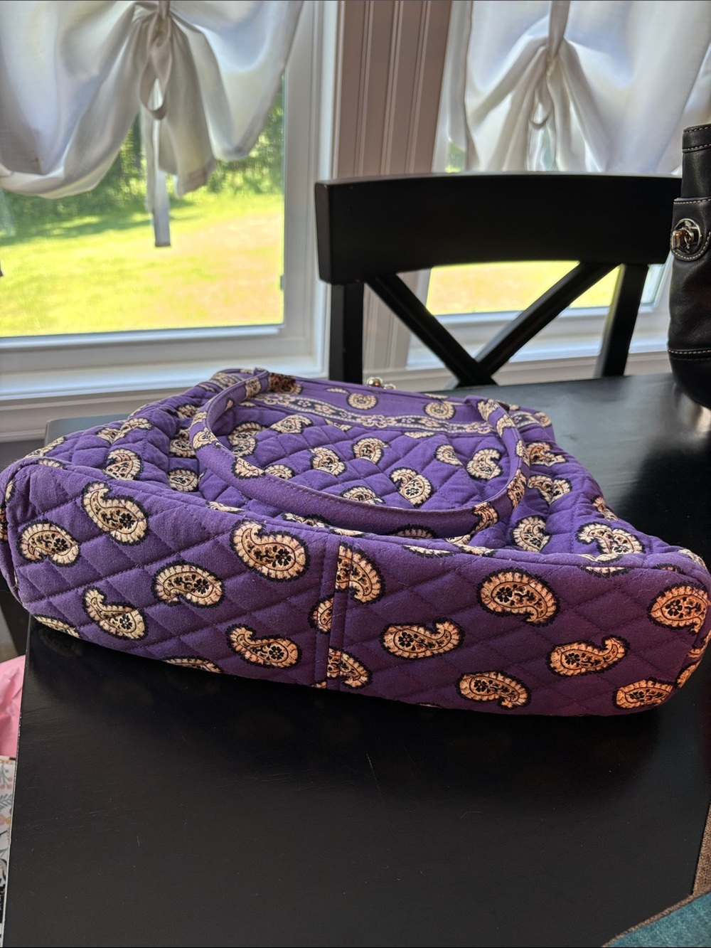 EUC VERA BRADLEY Alice Frame Shoulder Kiss-lock Bag – Simply Violet (2010) - Picture 4 of 8